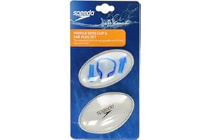 Speedo Unisex Swim Training Profile Nose Clip & Ear Plugs - Blue, One Size