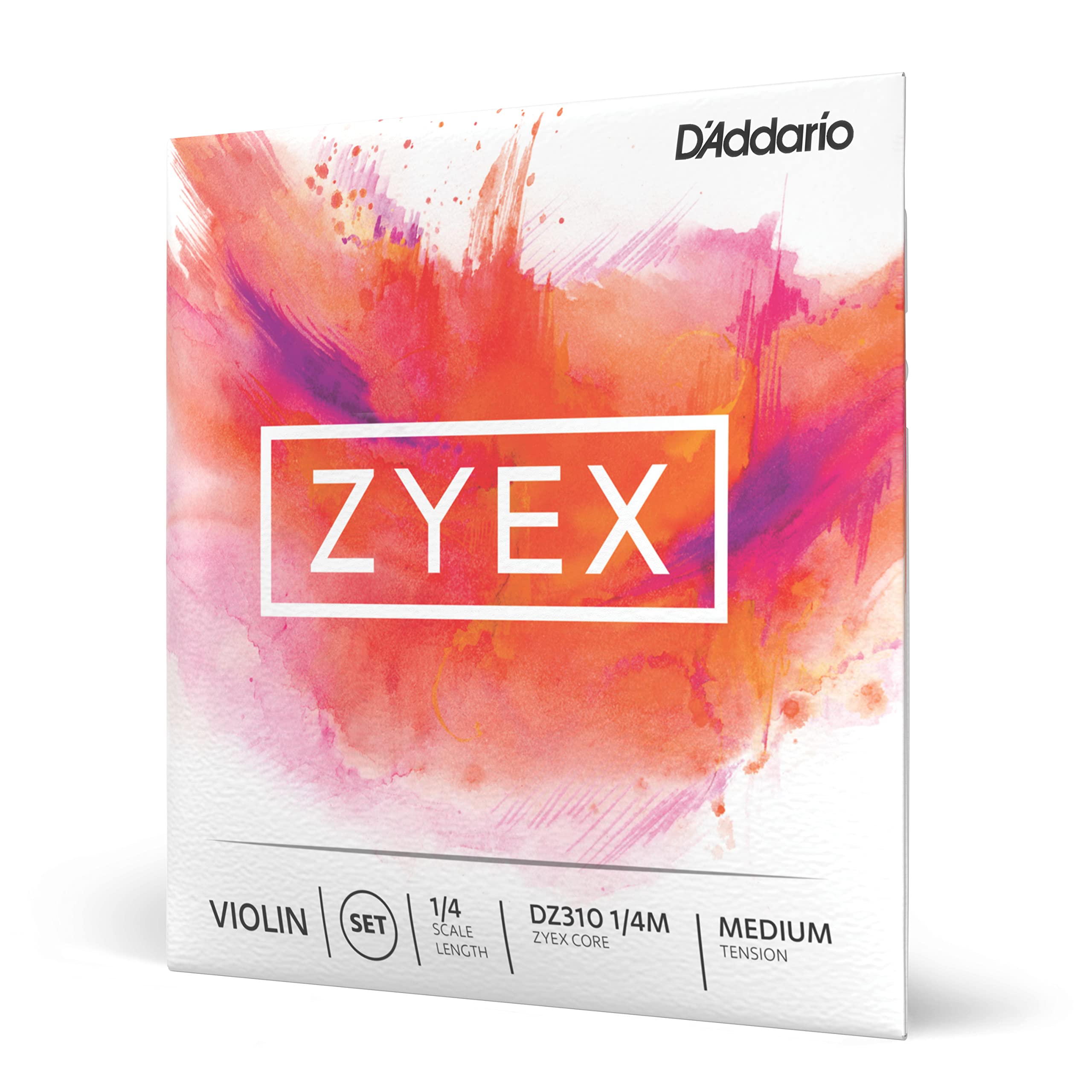 D'Addario 1/4 Scale Medium Tension Zyex Violin String Set