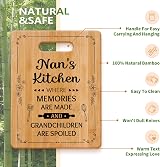 Gleevara Nan Gifts Bamboo Cutting Board 11x8.5 Nan Birthday Christmas view 4
