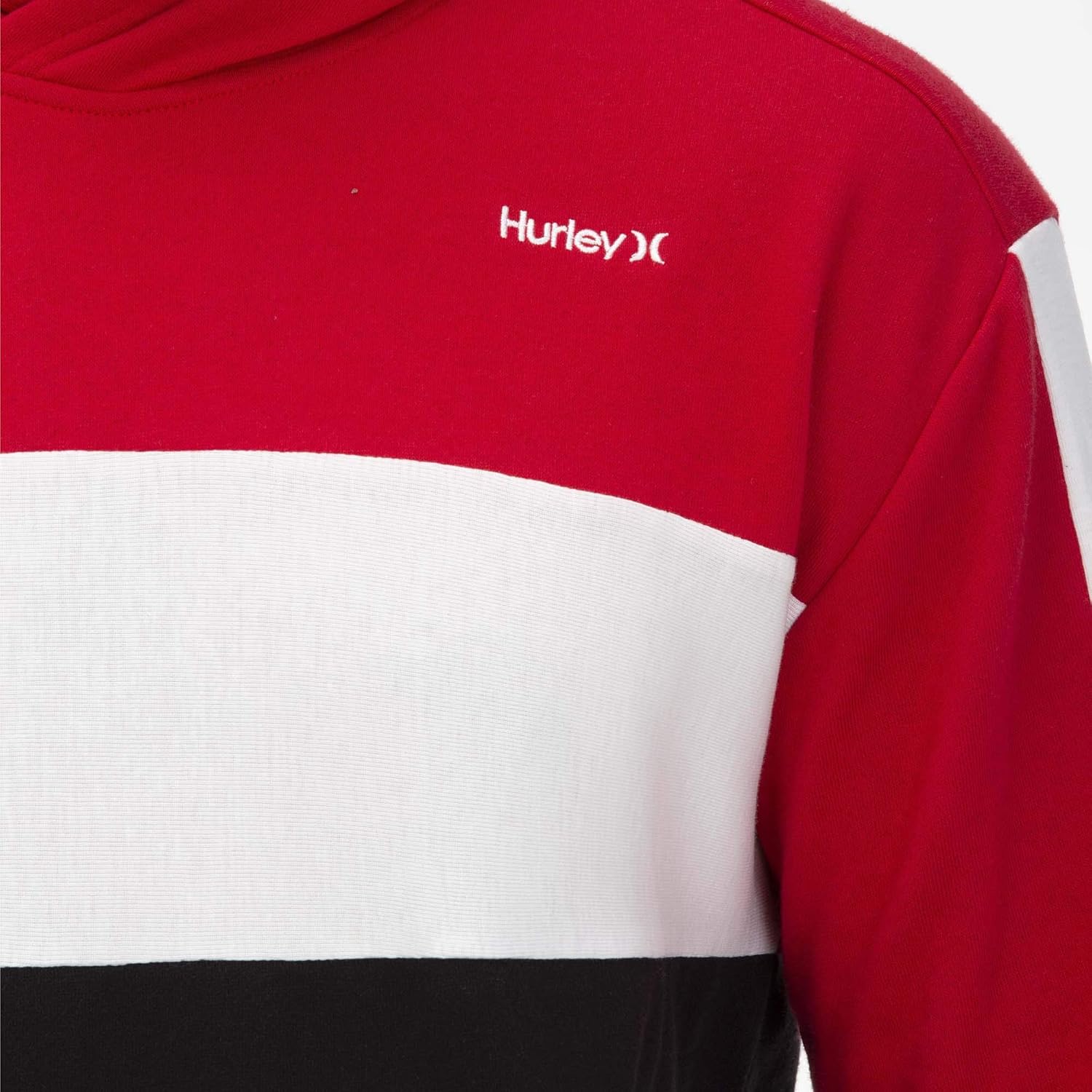 Hurley Men's Blocked Fleece Pullover Hoodie: Clothing