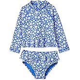 Amazon Essentials Baby Girls' Rashguard Set