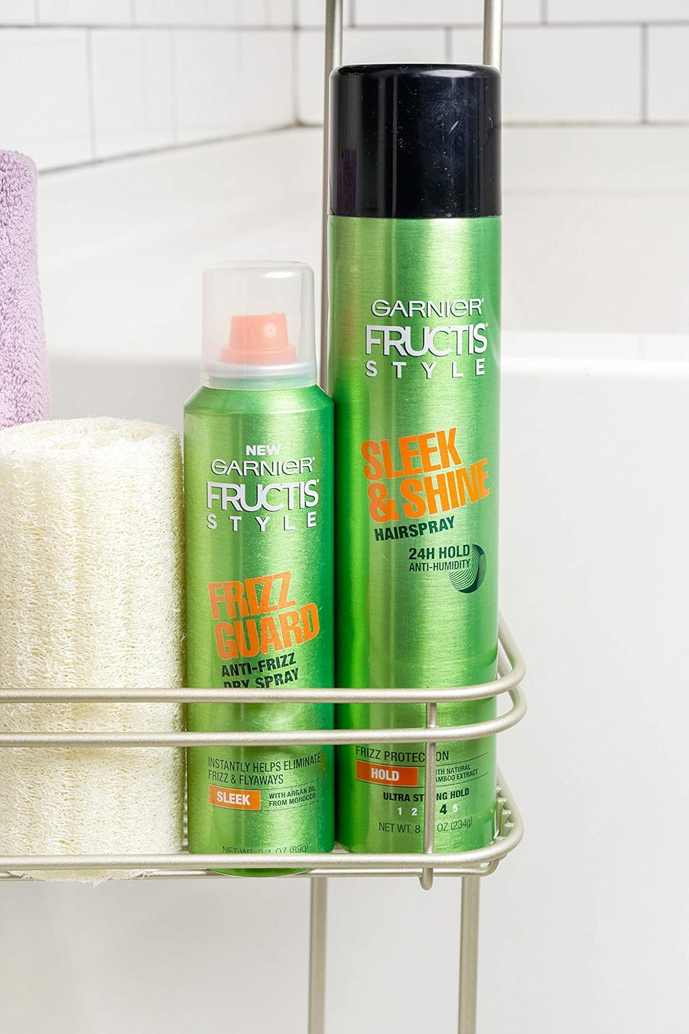 Garnier Fructis Style Sleek & Shine Anti-Humidity Hairspray Ultra Strong Hold, 8.25 Ounce : Hair Sprays : Beauty