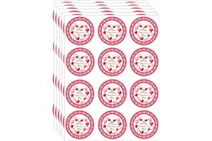 UORYBWANAI Happy Valentine's Day Stickers,72PCS Valentine's Day Stickers 2Inch Valentines Day Tag Stickers,Valentines Day to from Stickers,Round Valentine Name Stickers Valentine Label Stickers for Wraping