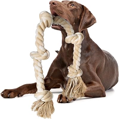 Fida Large Dog Rope Toy 92cm Indestructible Cotton Tug for Dogs