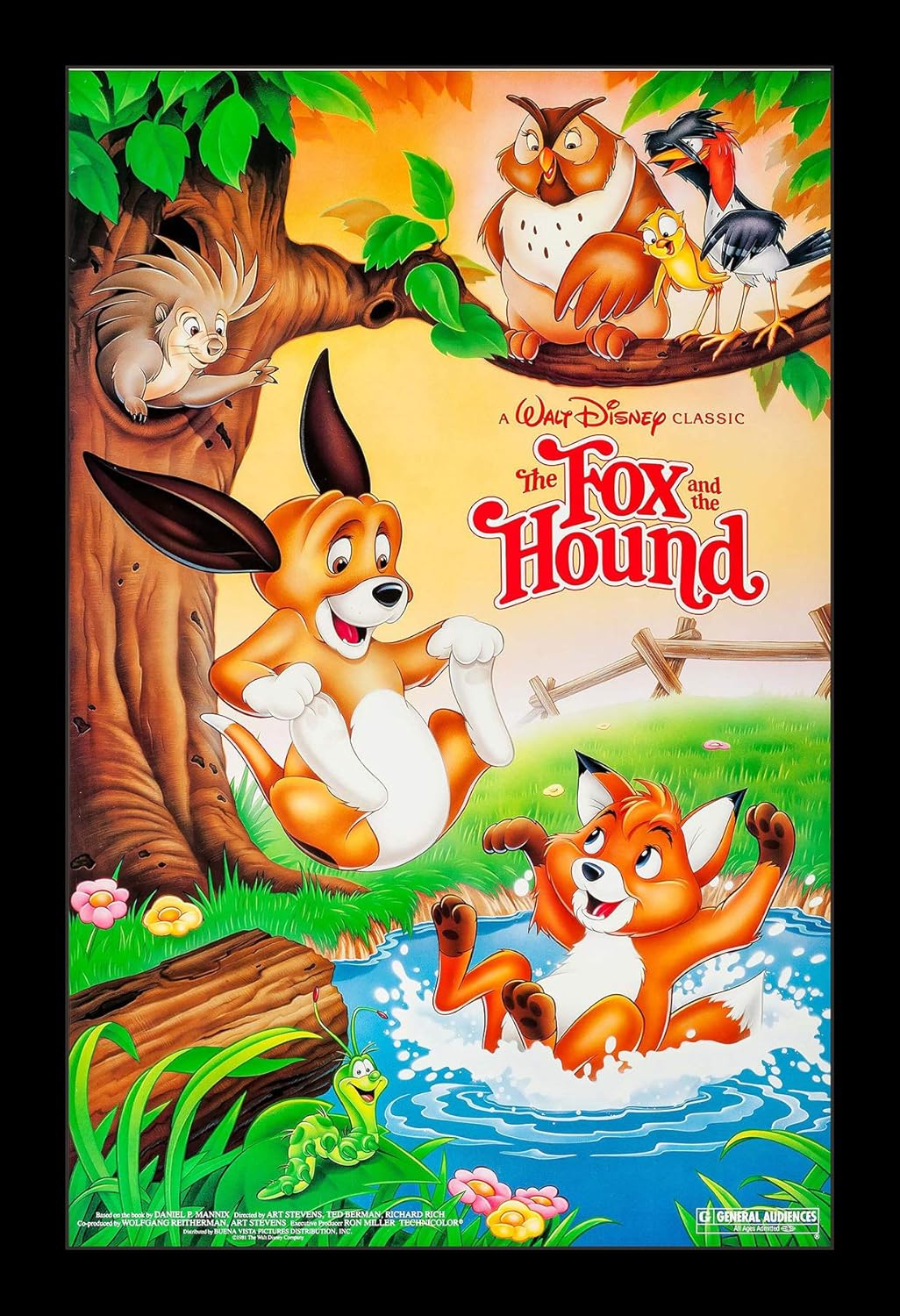 Amazon Com Wallspace 11x17 Framed Movie Poster The Fox And The Amazon Com Wallspace 11x17 Framed Movie Poster The Fox And The