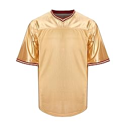 MESOSPERO Blank Football Jersey,Men's 90s Hip Hop