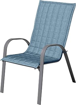 Amazon Com Duck Covers Weekend Water Resistant 45 Inch Patio Chair Slipcover Blue Shadow Furniture Decor