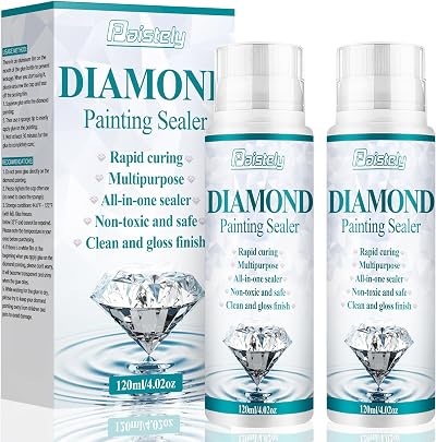 Paistely Diamond Painting Sealer 120 ml Protects Shine Non-Toxic PVA