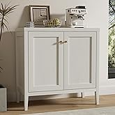 MoomJiee 1pcs Modern Buffet Cabinet with Storage Sideboard Cabinet Wood cabinets for Kitchen,Living Room,Hallway Antique Whit