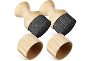 Uonlytech Cutting Board Oil Wax Applicator Set 2 Pcs Mineral Oil Brush with Lid for Butcher Block and Wooden