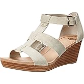 Dr. Scholl's Shoes Women's Barton Wedge Platform Sandal,Greige Snake Print,7.5