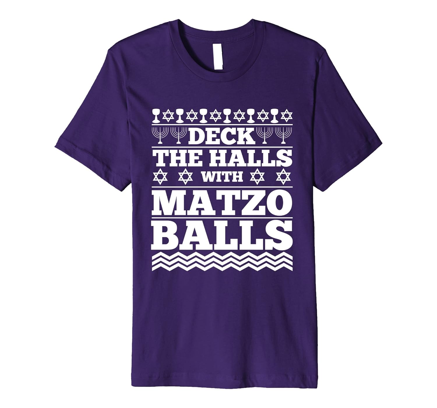 Deck The Halls With Matzo Balls T-Shirt Ugly Sweater Design-ANZ