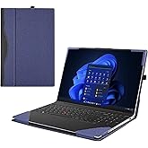 RUNMEIJIA Laptop Case Cover for Lenovo ThinkPad E16 Gen1/ Gen2/ Gen3 2023-2025 16 inch [Do Check Model] Notebook Sleeve Computer Bag Protective PU Leather Shell (Blue)