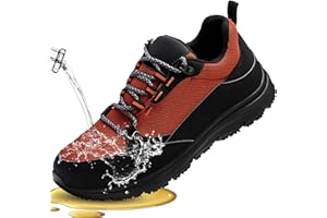 TEYTAP Steel Toe Shoes for Men Women丨Non-Slip Waterproof Work Shoes丨Lightweight Comfortable Puncture-Proof Safety Shoes丨Indestructible Composite Toe Sneakers