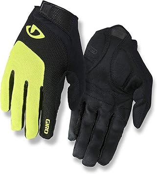 yellow cycling gloves