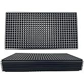 Kapok Candle Co 512 Cell Seedling Plastic Nursery Trays, 10 Pack, Thick Durable Germination Plug Trays, 5120 Cells Reusable Plant Propagation