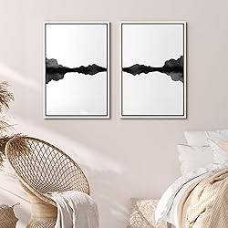 MUDECOR Framed Canvas Print Wall Art Set Minimal