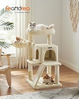 Feandrea Cat Tree Tower Widened Perch Large Cats Beige PCT51MV1 view 2
