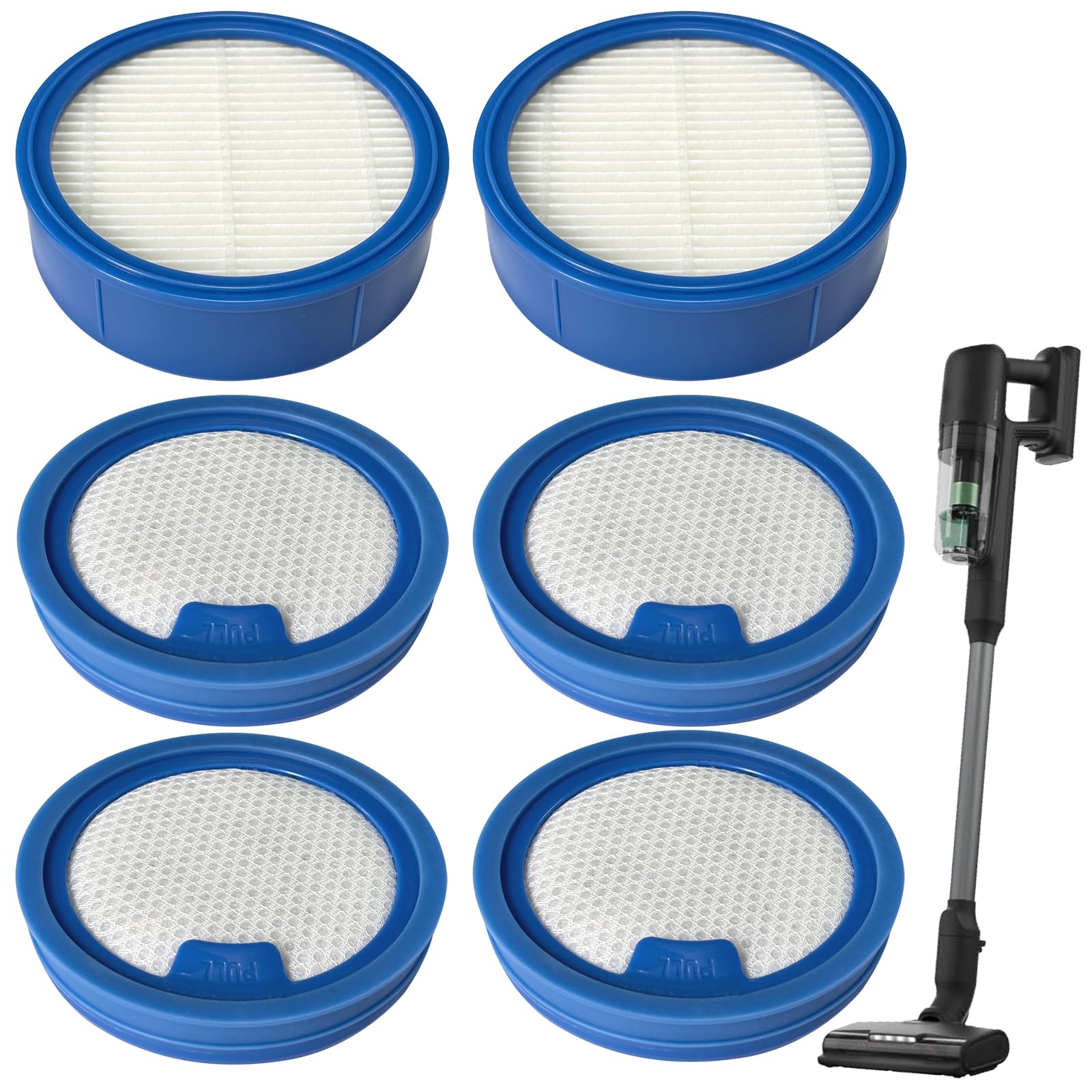 ASKW5 Filter Set Performance Kit Ersatz Kompatibel mit AEG Series 7000 Cordless Staubsauger (2 Vorfilter & 4 Feinstaubfilter)