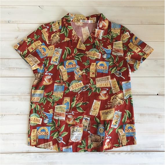 Amazon Co Jp Welina ウェリナ アロハシャツ レディース 08 L 服 ファッション小物