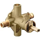 Moen 62365 1/2-Inch Posi Temp M PACT Tub and Shower Pressure Balanced Valve with PEX connections, Unfinished