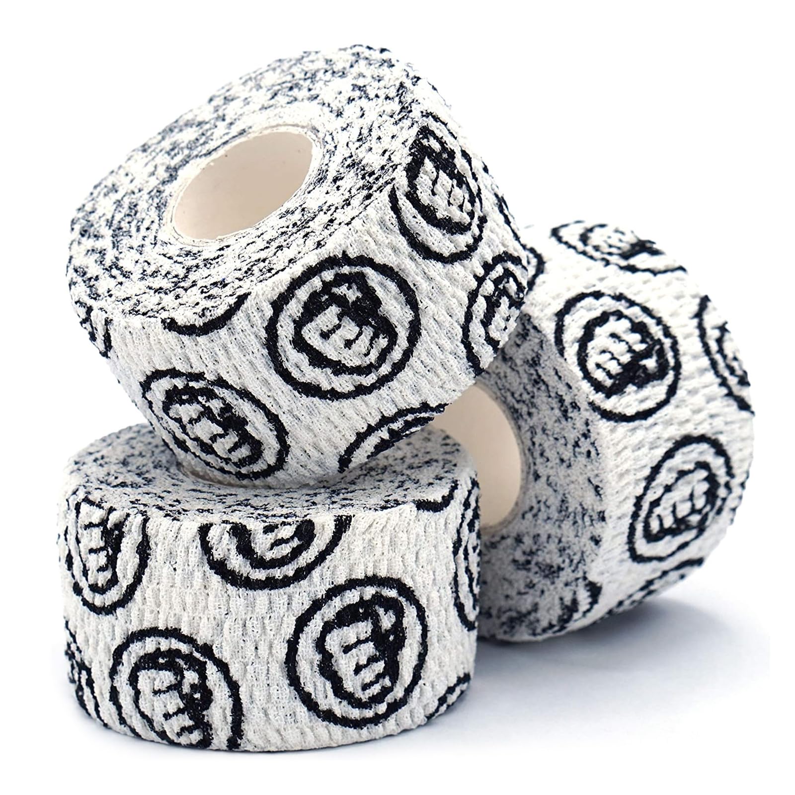 WOD Nation Weightlifting Hook Grip Tape (3-pack) - 7m Long Sticky, Comfortable & Stretchy Athletic Tape for Weight Lifting and Cross Training - Thumb, Hand & Finger Protection (White)