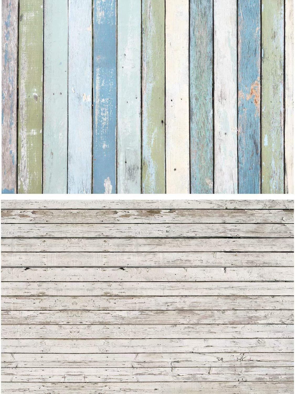 FiVan Waterproof Paper Background - Great for Small Products Tabletop Photography - Light Color Wood Texture 33"x22"(83x55cm) - FUSDP-20