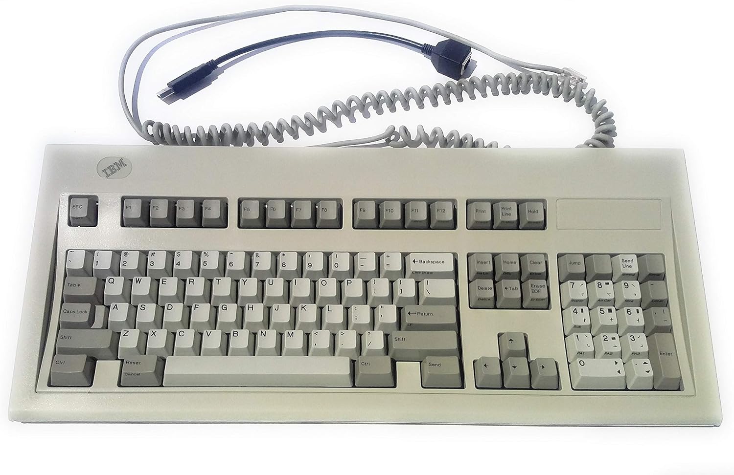 IBM Model M Keyboard with USB Adapter (Hybrid 3in1 USB