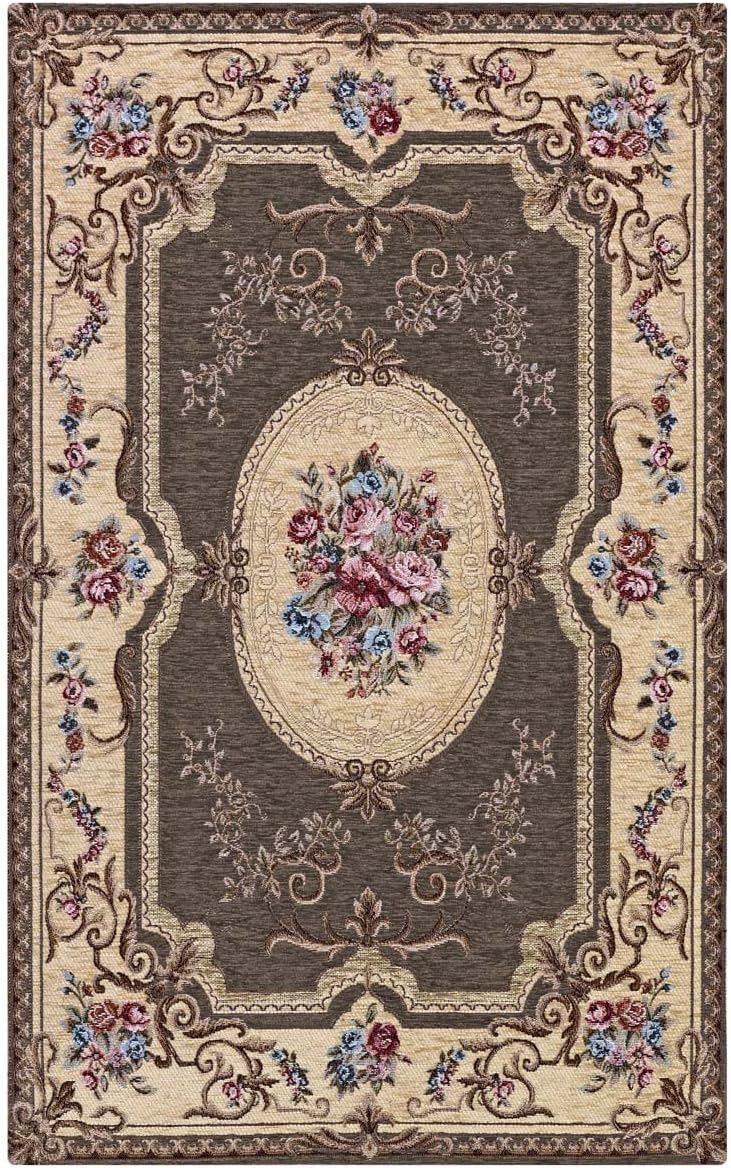 WEBTAPPETI Rug Aubusson – Mud Non-Slip Back Cm. 65x300 Mud