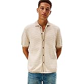 Tommy Hilfiger Mens Cotton Knit Striped Lightweight Button Up Sweater Polo