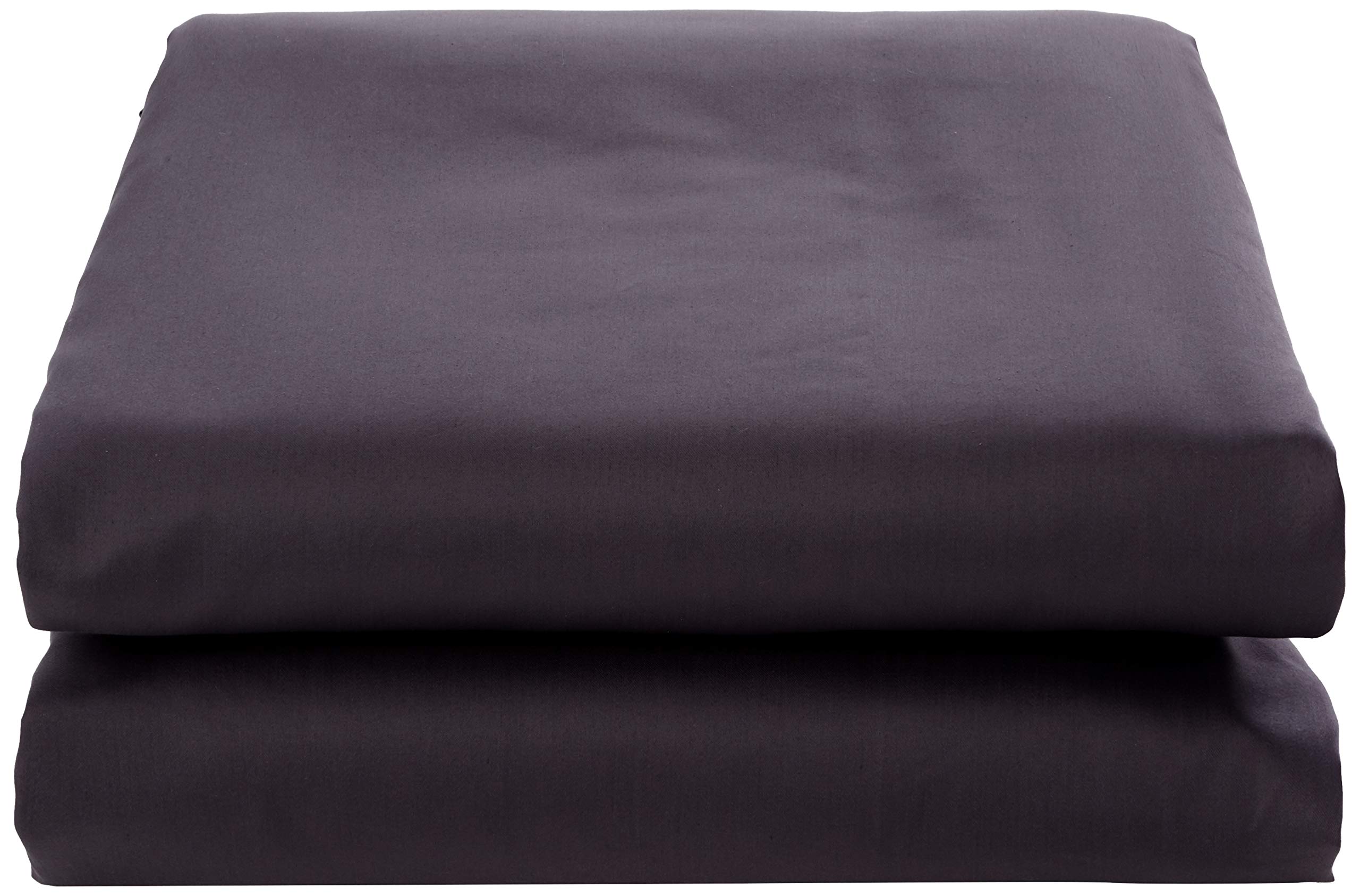De Witte Lietaer Bumblebee Luxury Percale Cotton Fitted Sheet, Cotton, dark grey, 160 x 200 x 30 cm