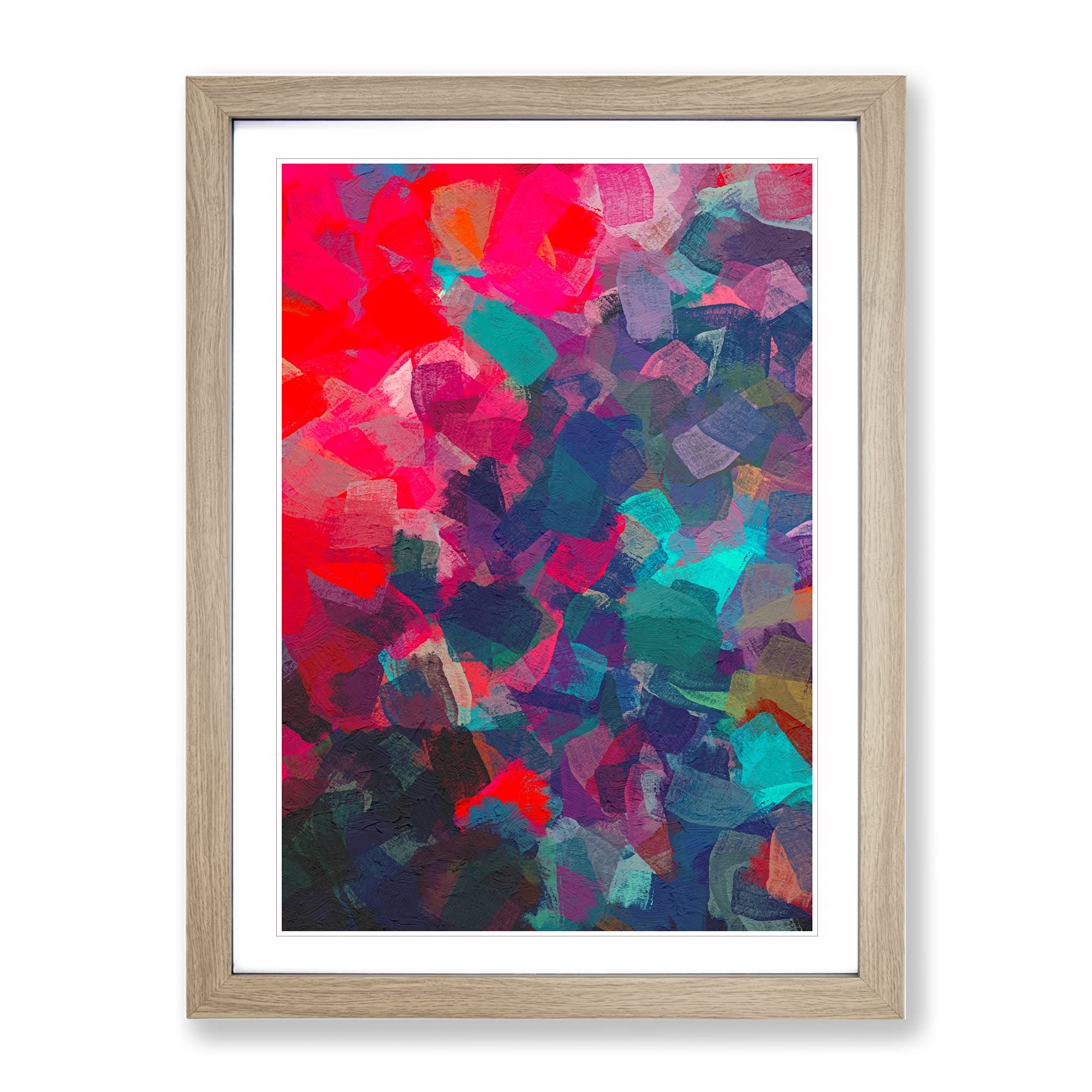You Are My Destiny Abstract Framed Print | A3 Oak Framed Wall Art | Ready to Hang | Abstract Fantasy Picture | Living Room Bedroom Lounge Office