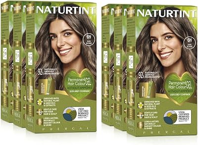 (SIX PACK) Naturtint Permanent Hair Colour 6N Dark Blonde Ammonia Free