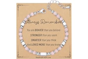 AryaHozel Gifts for Teen Girls - Tiny Gemstone Bracelets Teenage Teen Girl Gifts Trendy Stuff with Always Remember Inspirational Card