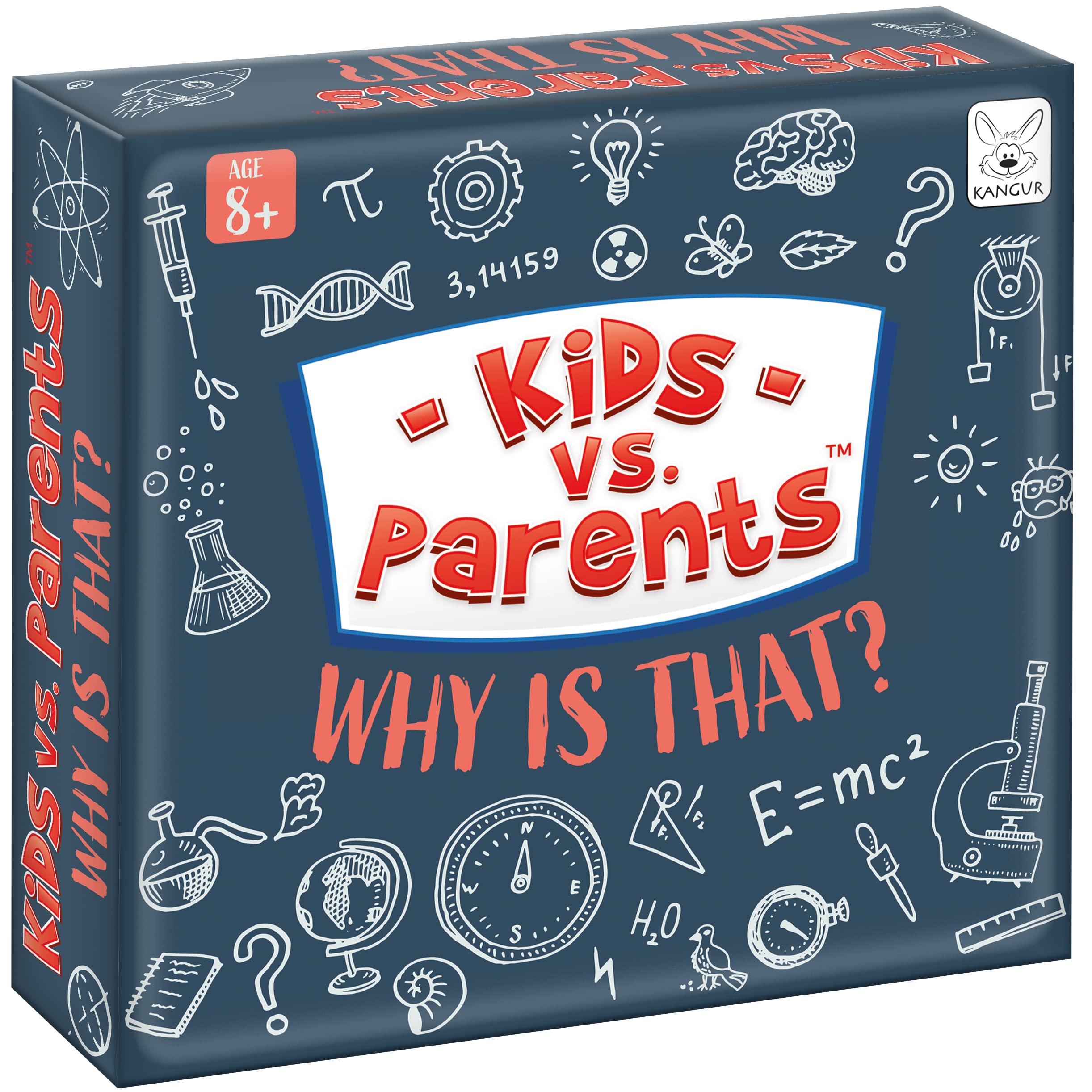 Kids vs Parents - Why is That? Board Game for Family Trivia Games Quiz Party Games | 52 Cards | Age 8+