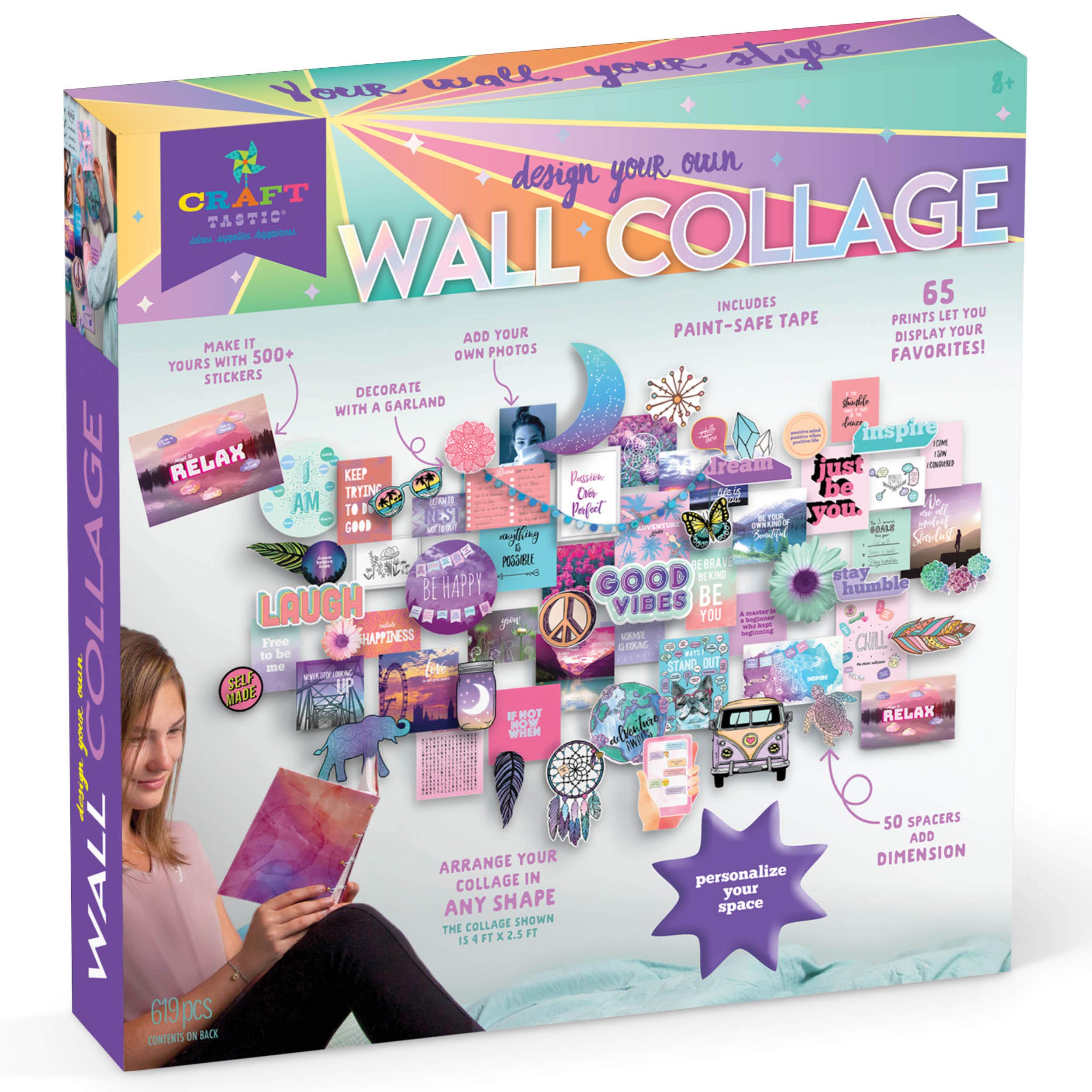 Crafttastic DIY Wall Collage Craft Kit Personalize Your Space