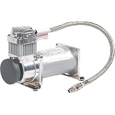 VIAIR 350C 12V Industrial Air Compressor, 150 PSI Continuous Duty Silver | 12V industrial compressor delivers up to 150 PSI for onboard air systems, air bags, air horns, and pneumatic tools.