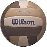WILSON Pro Tour Volleyball - Official Size, Brown/Tan/Beige