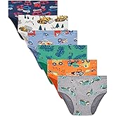 Finihen Boys Soft Cotton Underwear For Toddler Boy Truck Dinosaur Multipacks Briefs Children Undies