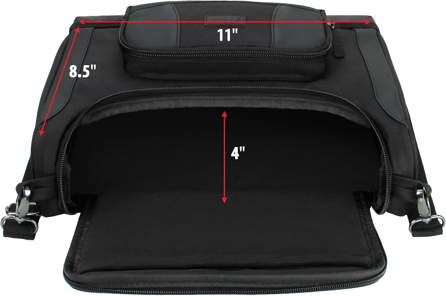 USA GEAR Mini Projector Case S7 Pro Portable Projector Bag Carrying Case with Accessory Storage - Compatible with Small LED Projectors from Vankyo, DR. J, Apeman, GooDee, DBPOWER, CiBest (Black): Office Products