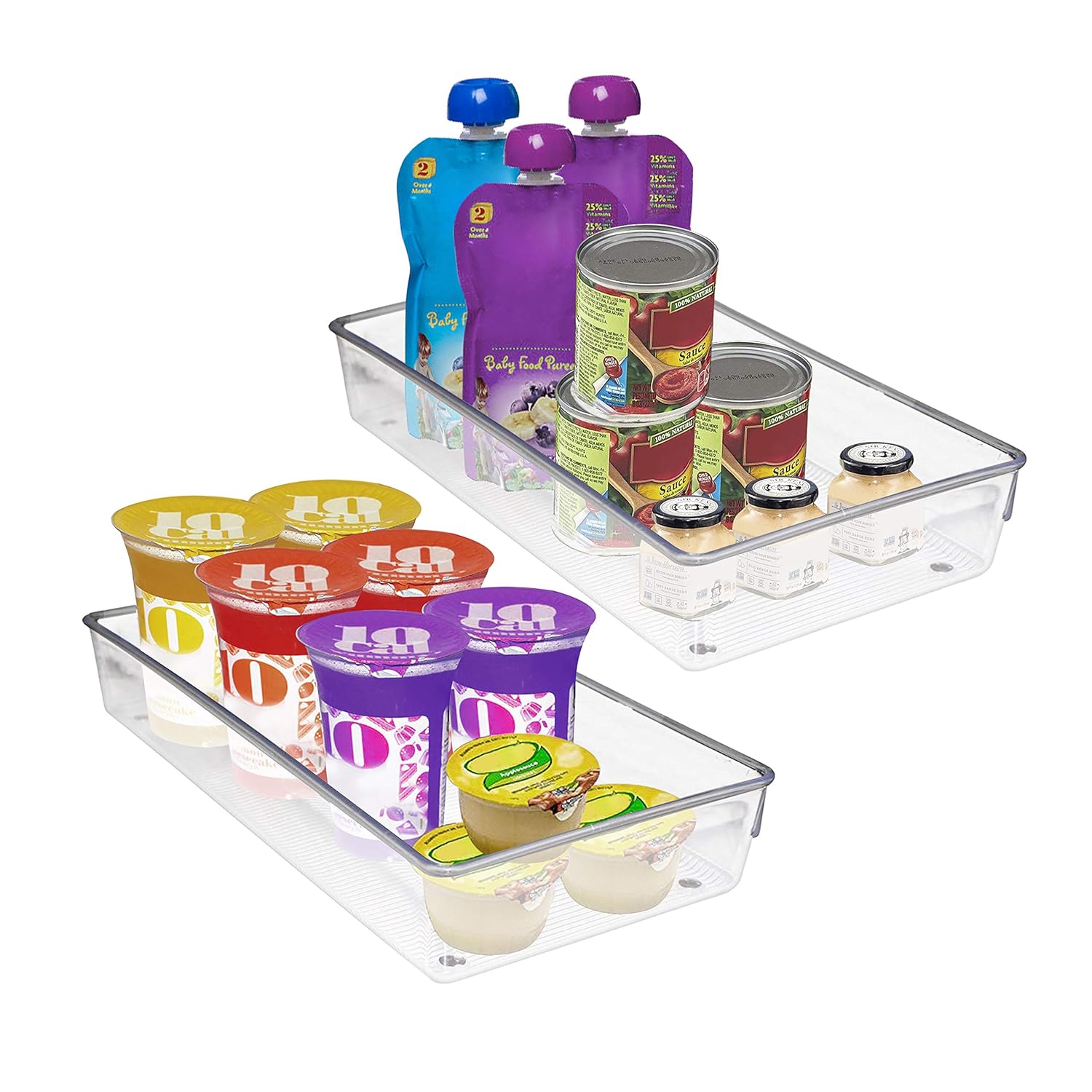 Kurtzy Fridge Storage 2 Set of Refrigerator Storage Box 30.5 x 15 x