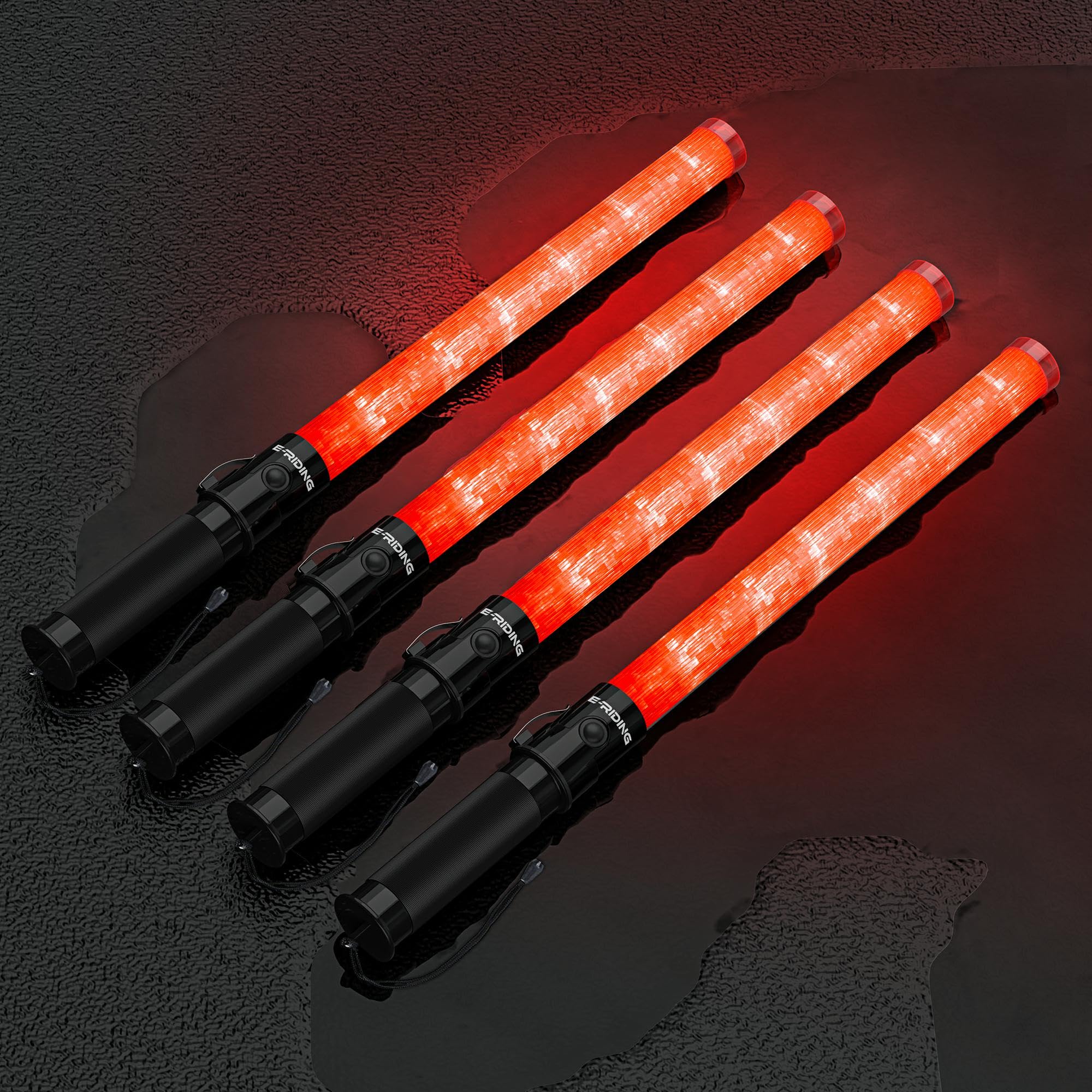 Photo 1 of *******************MISSING 1*****************
E-riding 4 Pack 21 Inch Traffic Wand, Air Traffic Control Wand with 3 Flashing Modes, LED Multifunction Traffic Safety Baton for Airport, Parking, Car Directing
