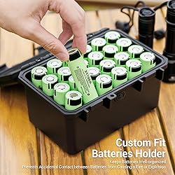 JJC 24 Slots 21700/20700 Battery Case Holder, IP67