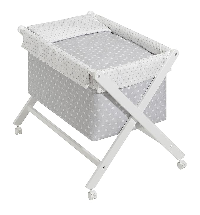 title=Mibebestore- Mini-culla pieghevole a forbice (modelli assortiti)