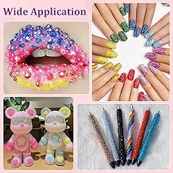 9000Pcs Resin Jelly Rhinestones with Tweezers for