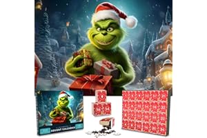 VAWCORNIC 2024 Advent Calendar Jigsaw Puzzles for Kids Adults, 24 Box 1008 Pieces Christmas Puzzle Countdown Calendar, Funny Christmas Game Gift Wall Decor, 20.5 x 29.6 inches