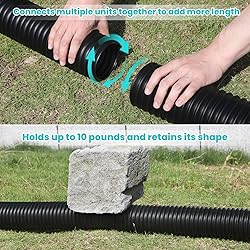 TAEYONK Black 2 Pack Gutter Downspout
