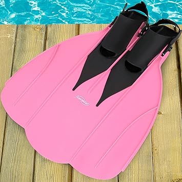 Physionics Kinder Monoflosse | in der Größe - S (für Schuhgrößen ab 28-33), Farbe: Rosa | Flosse, Schwimmflossen, Schwimmen, 
