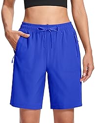 MAGCOMSEN Womens Golf Shorts Lightweight 8" Hiking