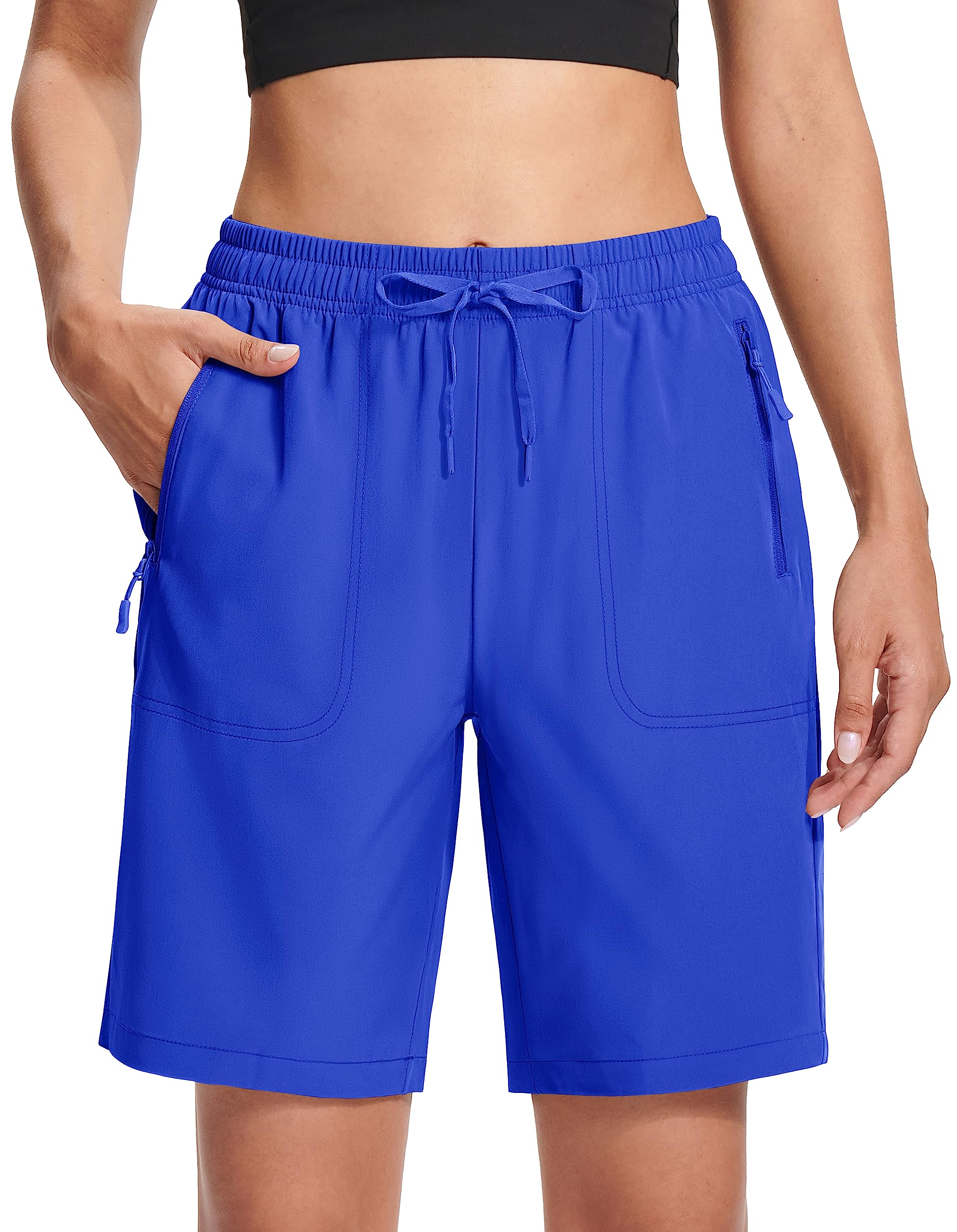 MAGCOMSEN Womens Golf Shorts Lightweight 8" Hiking